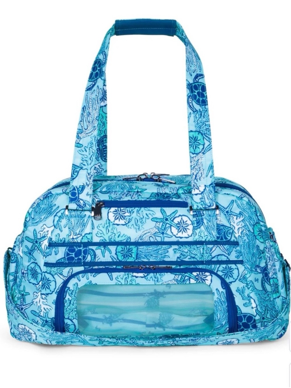 lug Propeller 2 Overnight Bag Coastal Print- Sealife Blue. NWT - Picture 3 of 5